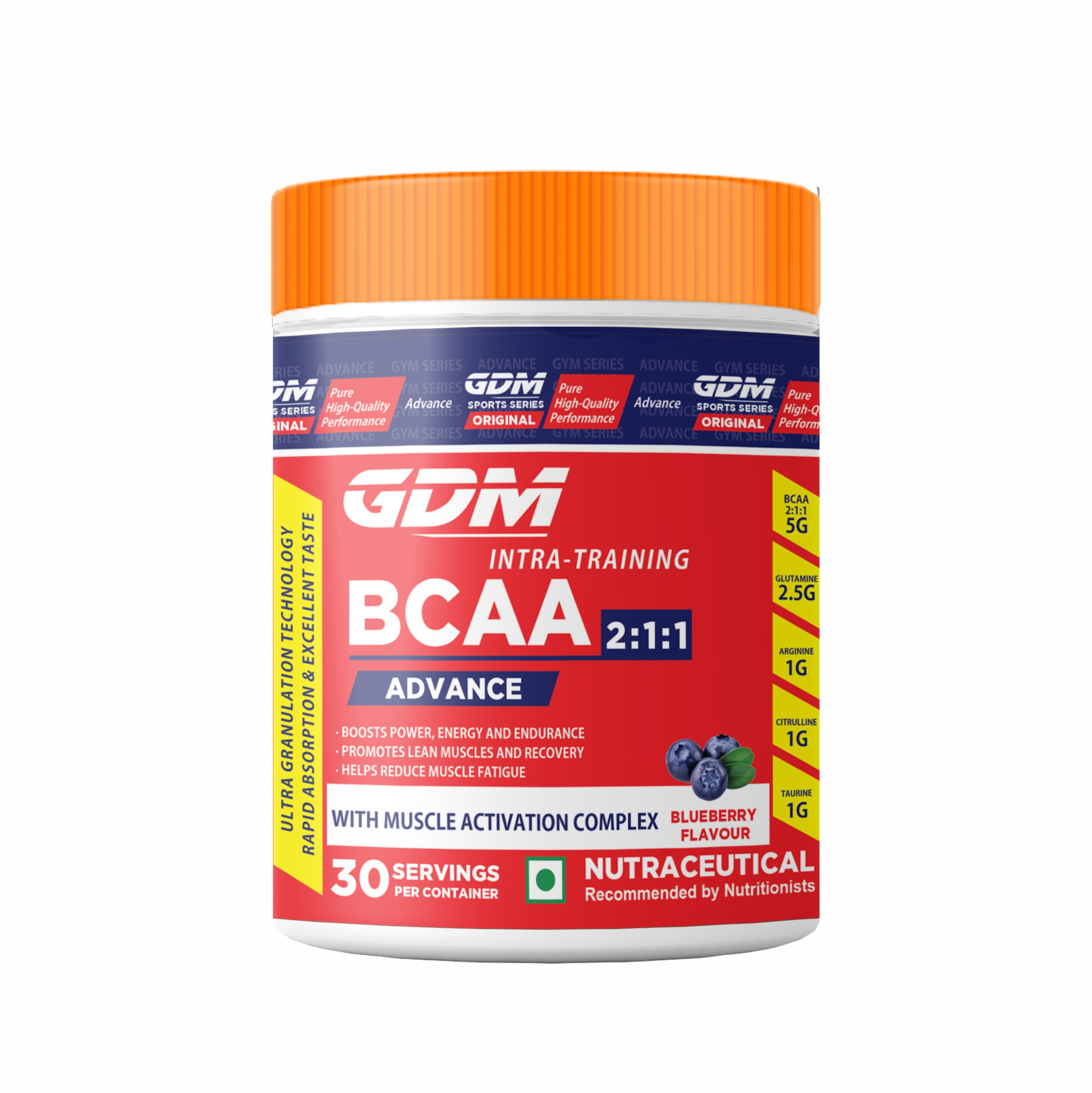 BCAA 2:1:1 POWDER ADVANCE WITH ADDED L-GLUTAMINE, L-ARGININE, TAURINE, CITRULLINE, MULTIVITAMINS AND MINERALS