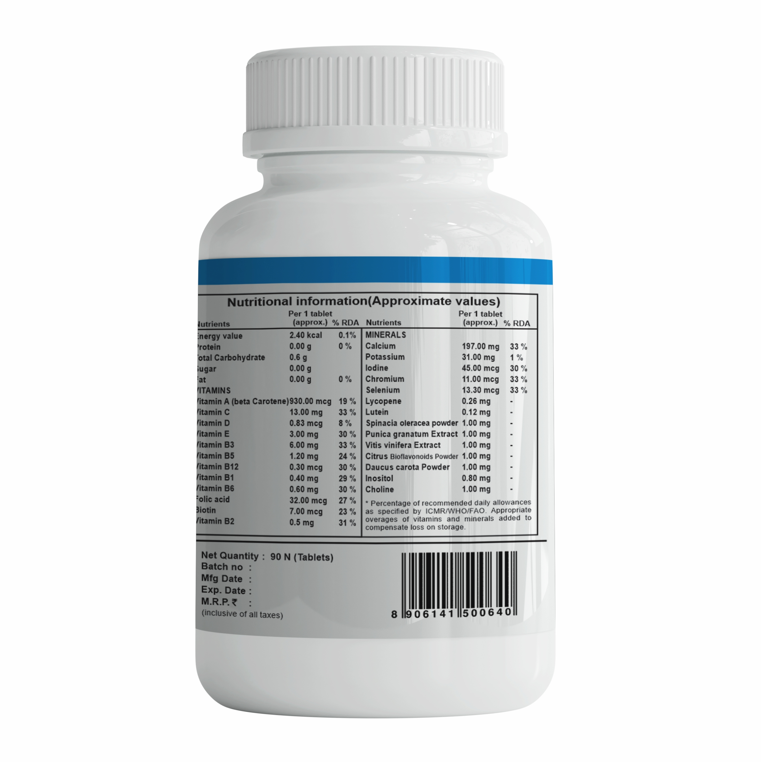 MULTIVITAMIN MINERAL & HERBAL TABLETS GDM Nutraceuticals llp